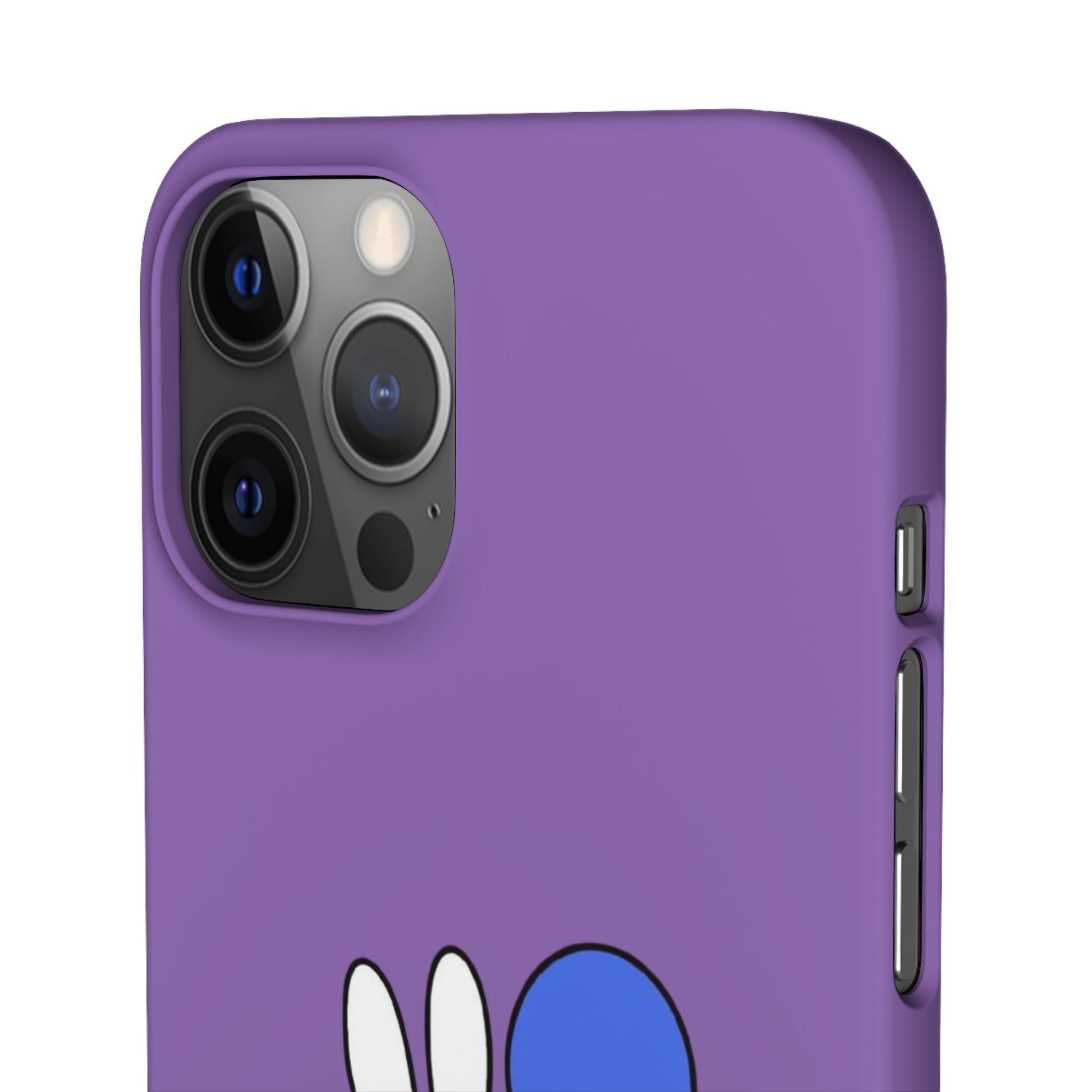 Miffy Phone Case, iPhone, Samsung Snap Case - Cartoon Fun Purple Phone Accessory for Kids and Adults - Roe Creation