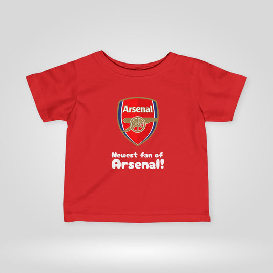Arsenal FC Infant Tee - Newest fan of Arsenal!.