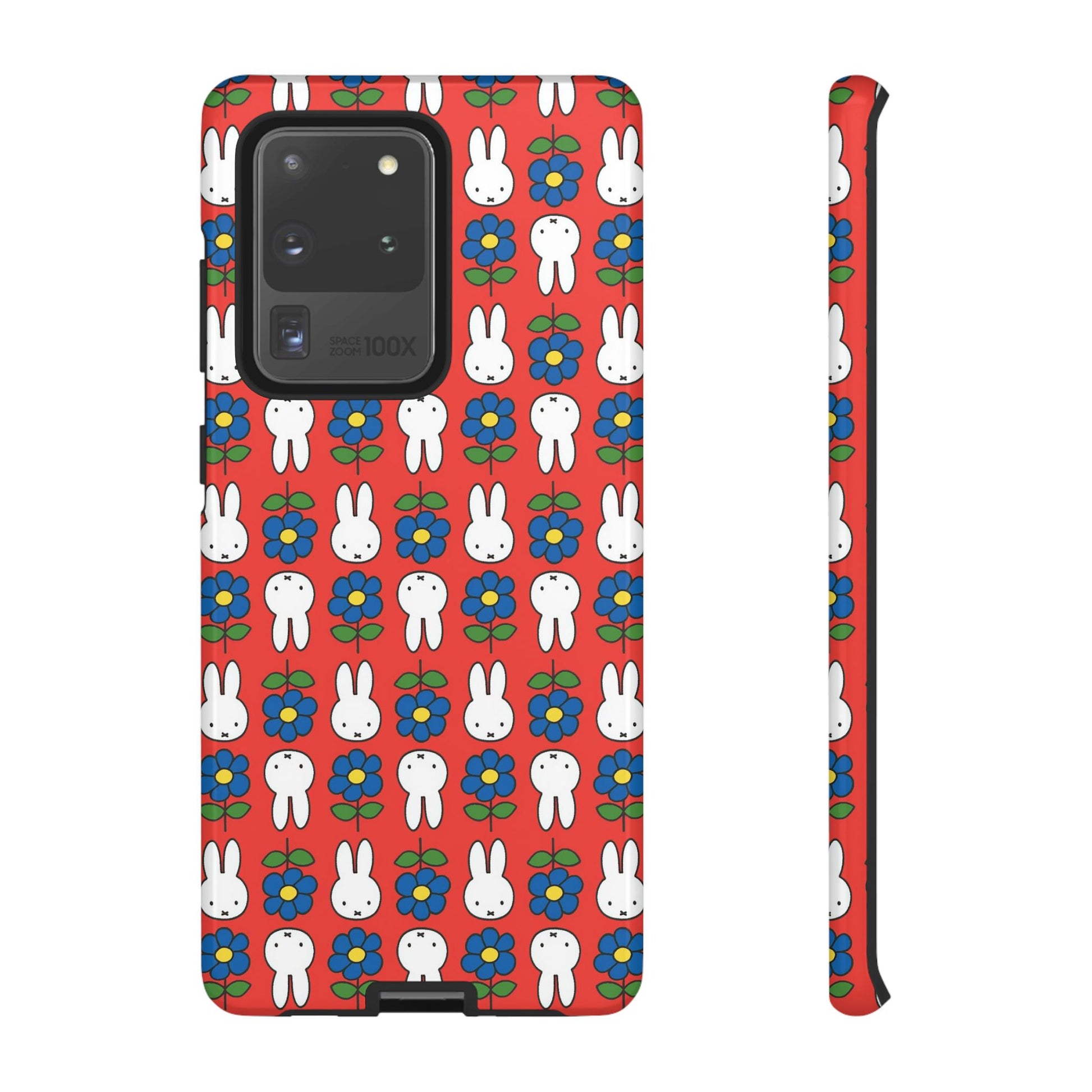 Cute Miffy Floral Phone Case - Tough Protection with Fun Design, iPhone, Samsung - Roe Creation