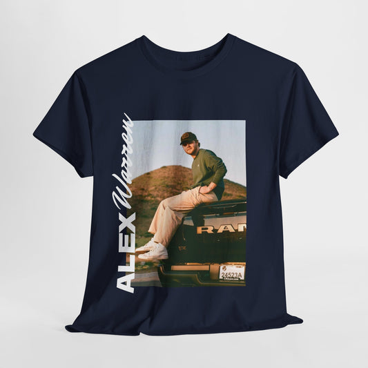 Alex Warren Unisex Heavy Cotton Tee - Stylish Retro Graphic T-Shirt for Men & Women