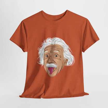 Funny Einstein Unisex Heavy Cotton Tee - Perfect for Science Lovers and Gift Giving