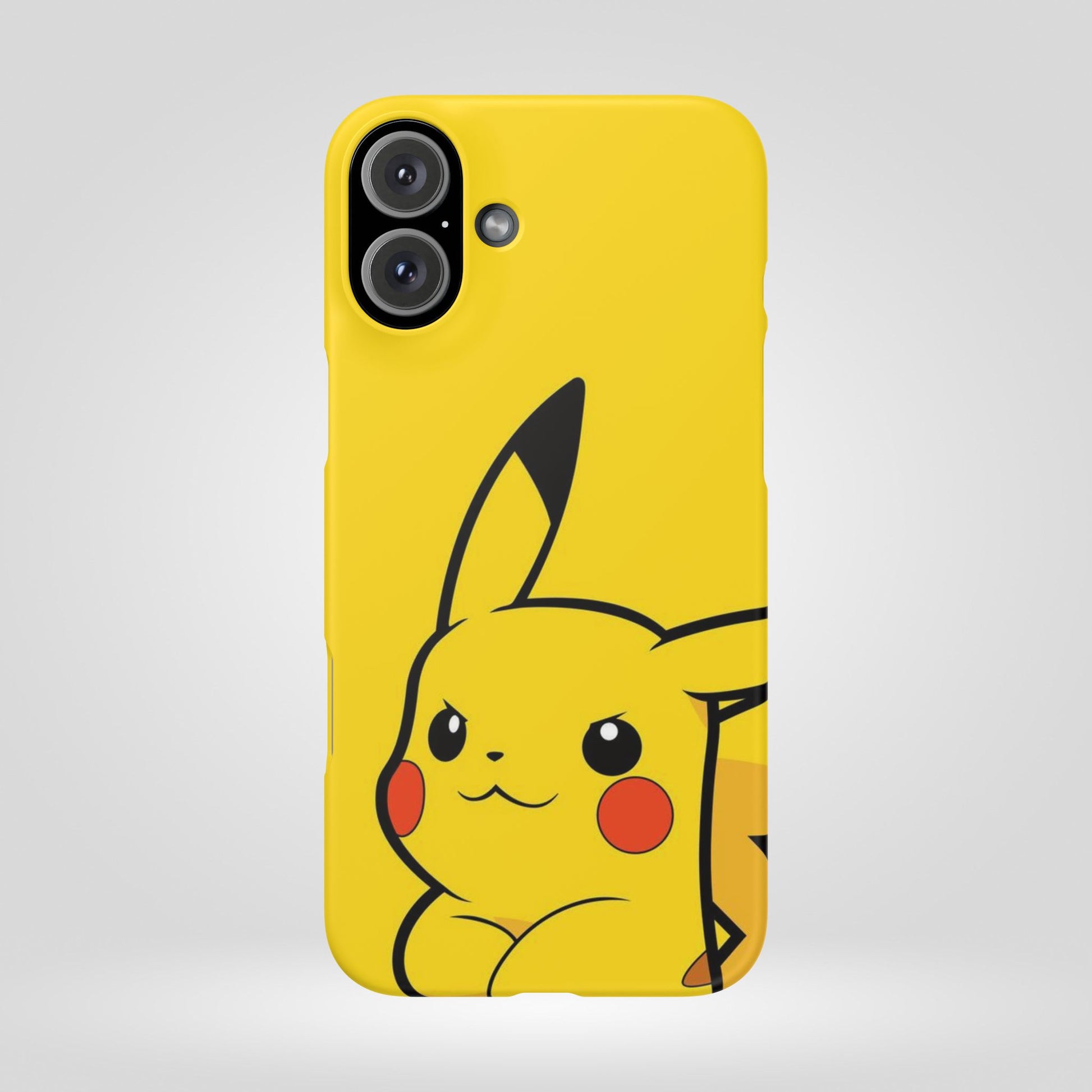 Pikachu Phone Case, Pokemon Phone Case, Snap Cases, Cartoon, Yellow, iPhone, Samsung - Roe Creation