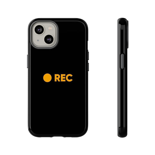 P*rn Hub Symbol Tough Cases - 'REC' Phone Case - Durable Black Design for Filmmakers and Creatives