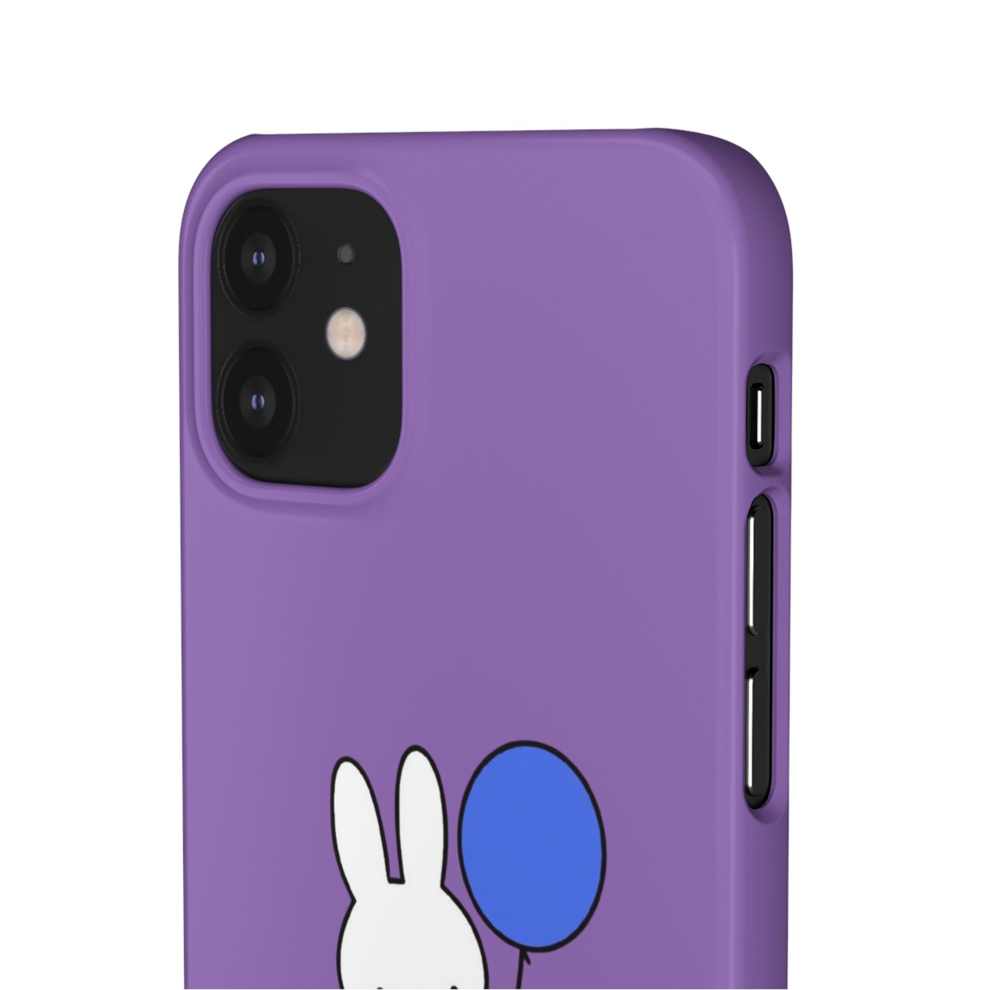 Miffy Phone Case, iPhone, Samsung Snap Case - Cartoon Fun Purple Phone Accessory for Kids and Adults - Roe Creation