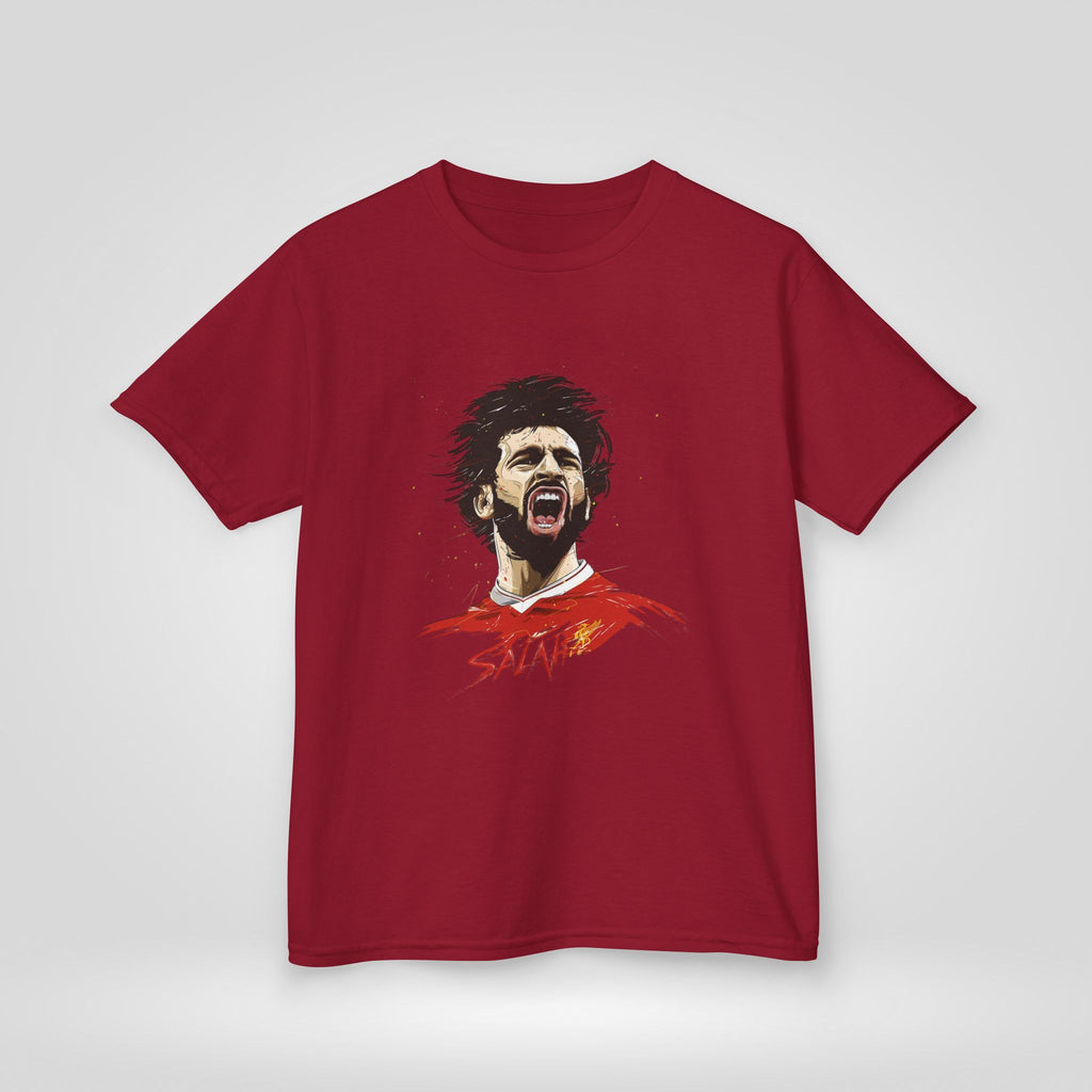 Mohammed Salah Kids Tee - Heavy Cotton™ T-Shirt for Young Liverpool Fans - Roe Creation
