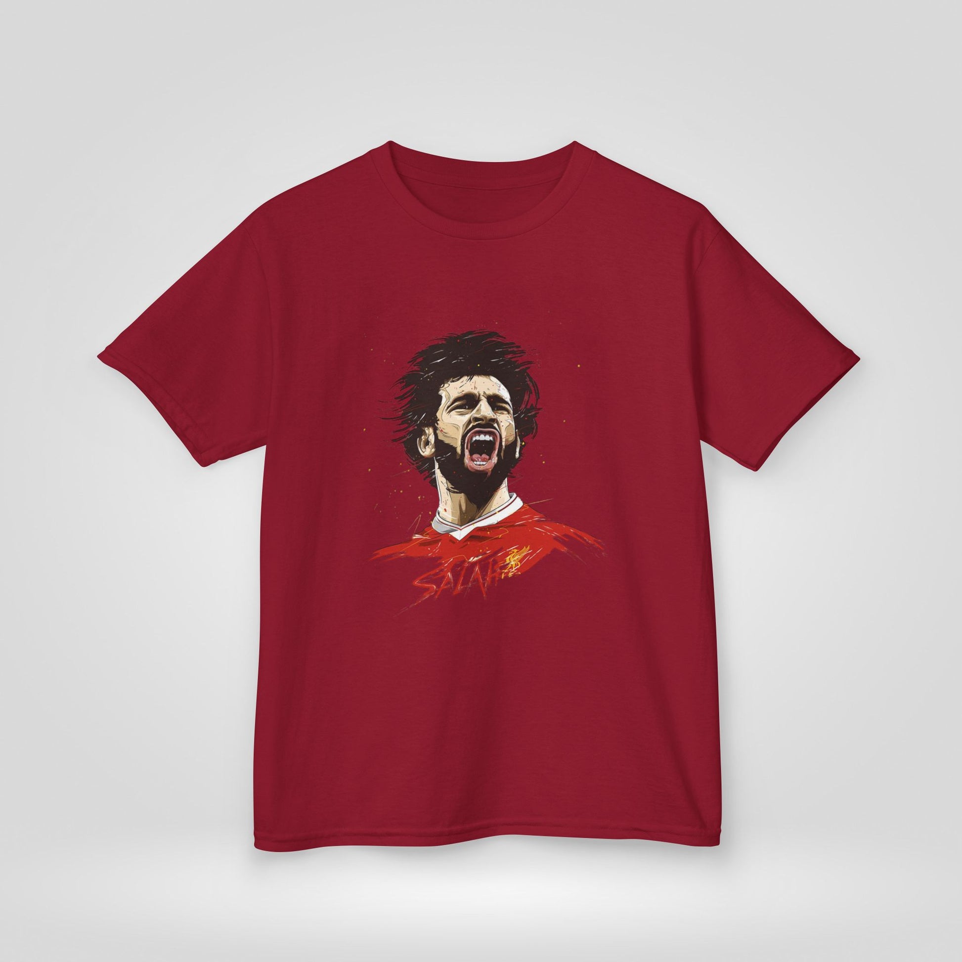 Mohammed Salah Kids Tee - Heavy Cotton™ T-Shirt for Young Liverpool Fans - Roe Creation