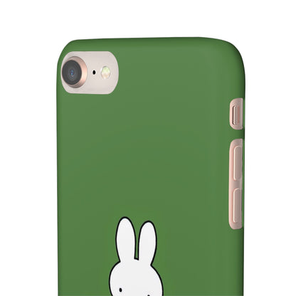 Miffy Phone Case, Snap Case, Green Miffy - iPhone, Samsung
