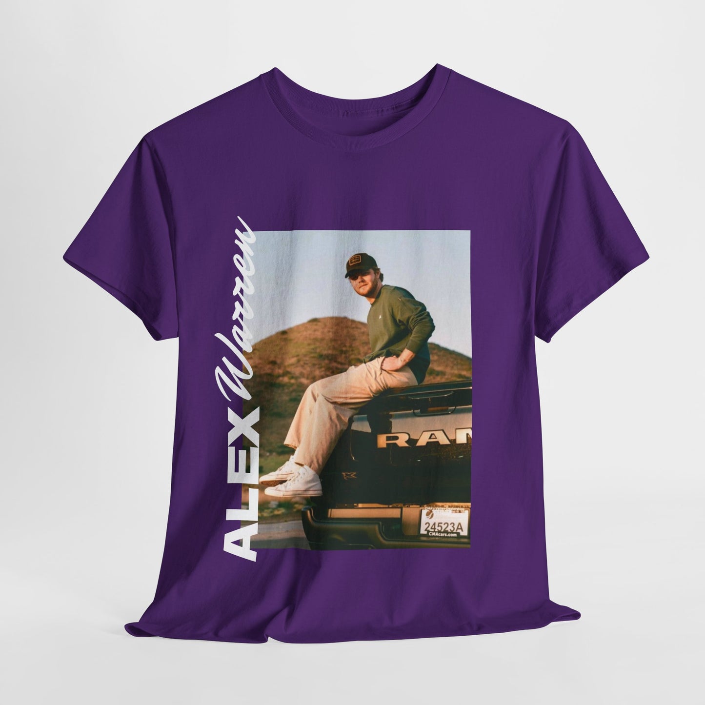 Alex Warren Unisex Heavy Cotton Tee - Stylish Retro Graphic T-Shirt for Men & Women