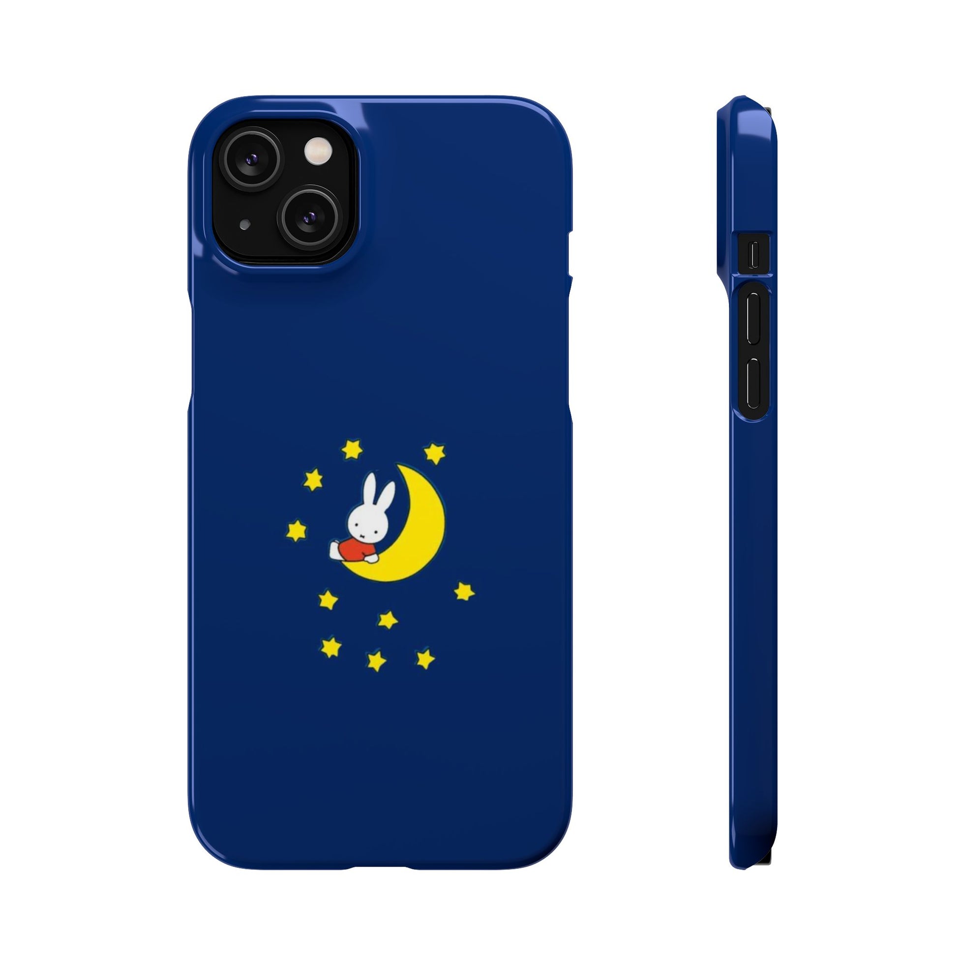 Miffy Phone Case, Moon Snap Case for Phone - Nighttime Design, iPhone, Samsung - Roe Creation