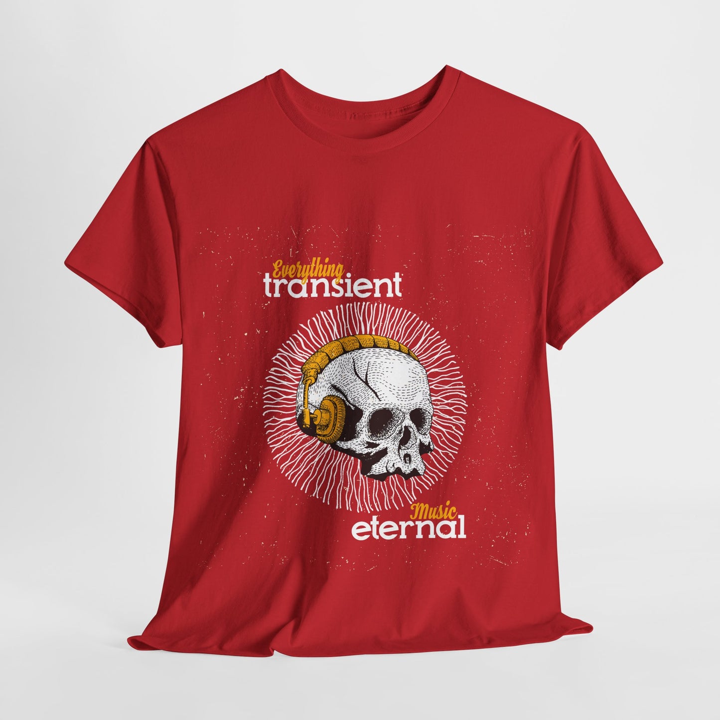 Eternal Music Unisex Heavy Cotton Tee - Transient Design for Music Lovers - Roe Creation