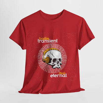 Eternal Music Unisex Heavy Cotton Tee - Transient Design for Music Lovers - Roe Creation