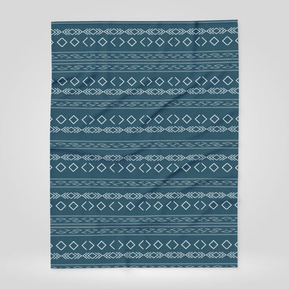 Boho Tribal Arctic Fleece Blanket - Stylish Winter Throw for Home Decor