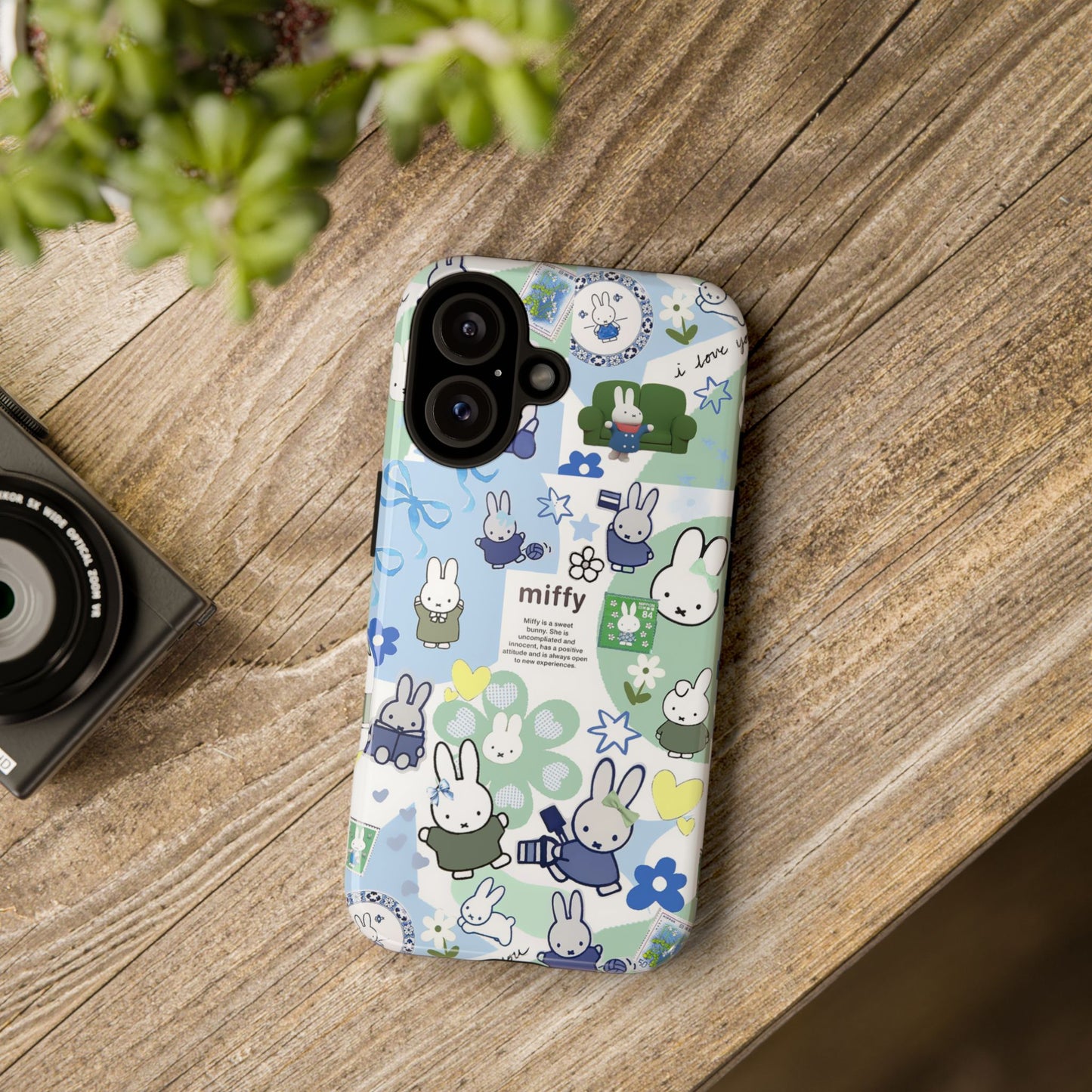 Cute Miffy Tough Phone Case - iPhone, Samsung Stylish Design for Bunny Lovers