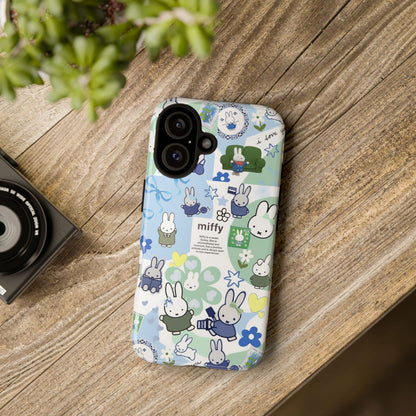 Cute Miffy Tough Phone Case - iPhone, Samsung Stylish Design for Bunny Lovers