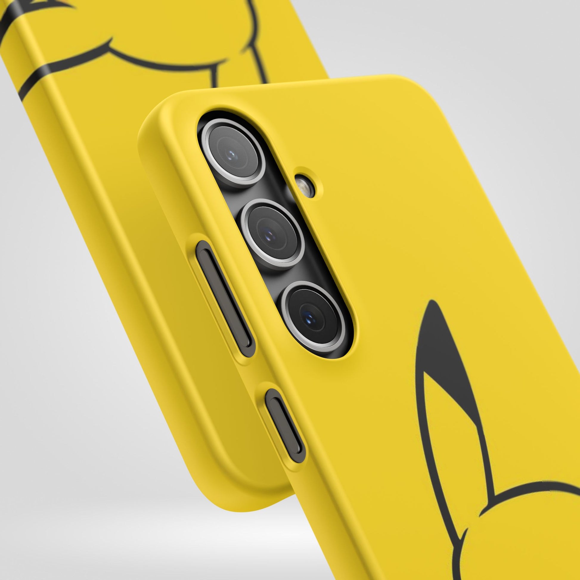 Pikachu Phone Case, Pokemon Phone Case, Snap Cases, Cartoon, Yellow, iPhone, Samsung - Roe Creation
