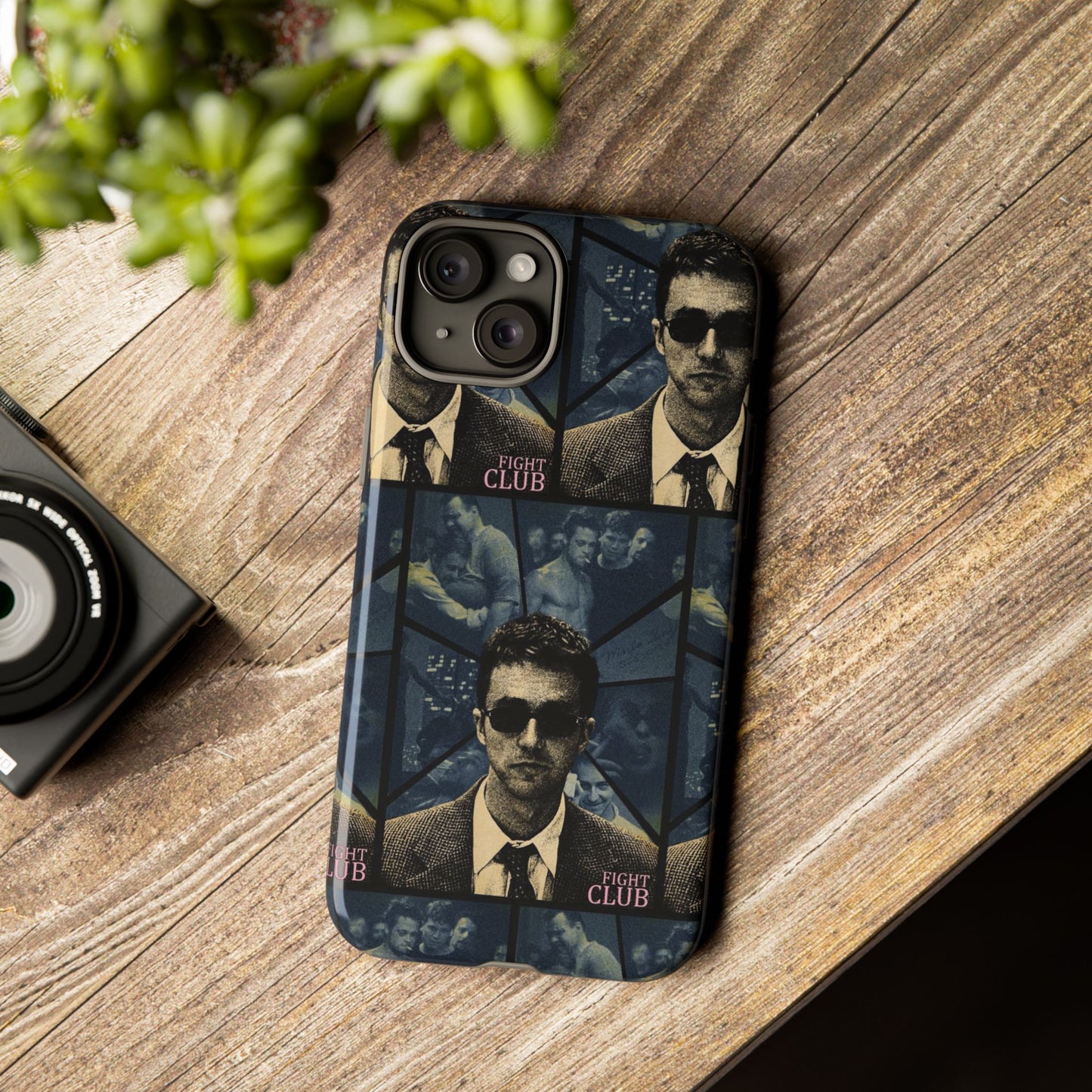 Fight Club Edward Norton Tough Phone Case - Edgy Design for Movie Fans