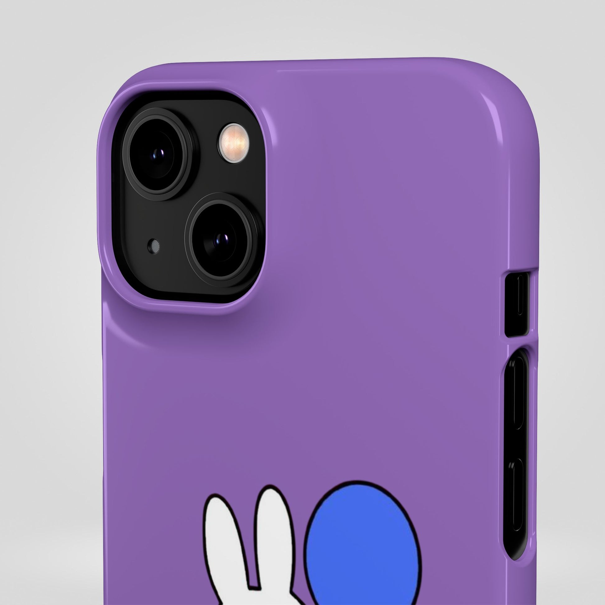 Miffy Phone Case, iPhone, Samsung Snap Case - Cartoon Fun Purple Phone Accessory for Kids and Adults - Roe Creation
