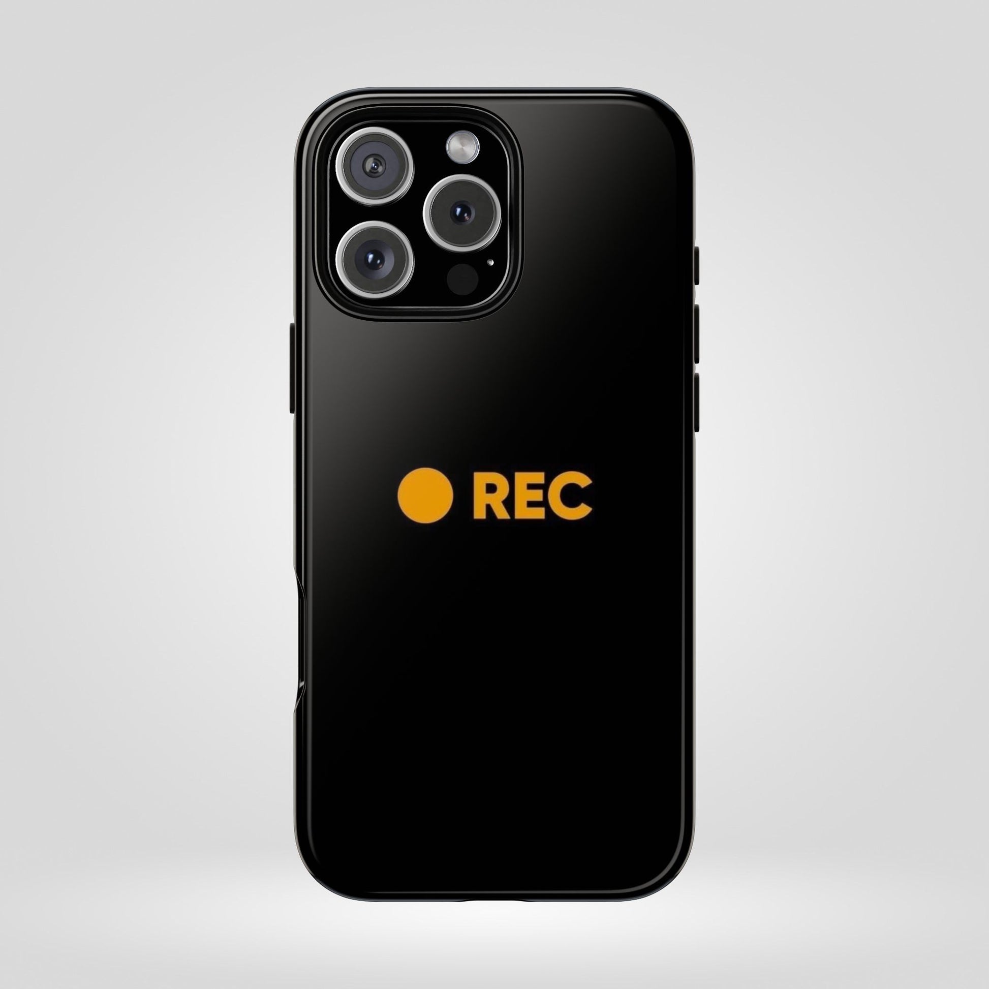 P*rn Hub Symbol Tough Cases - 'REC' Phone Case - Durable Black Design for Filmmakers and Creatives - Roe Creation