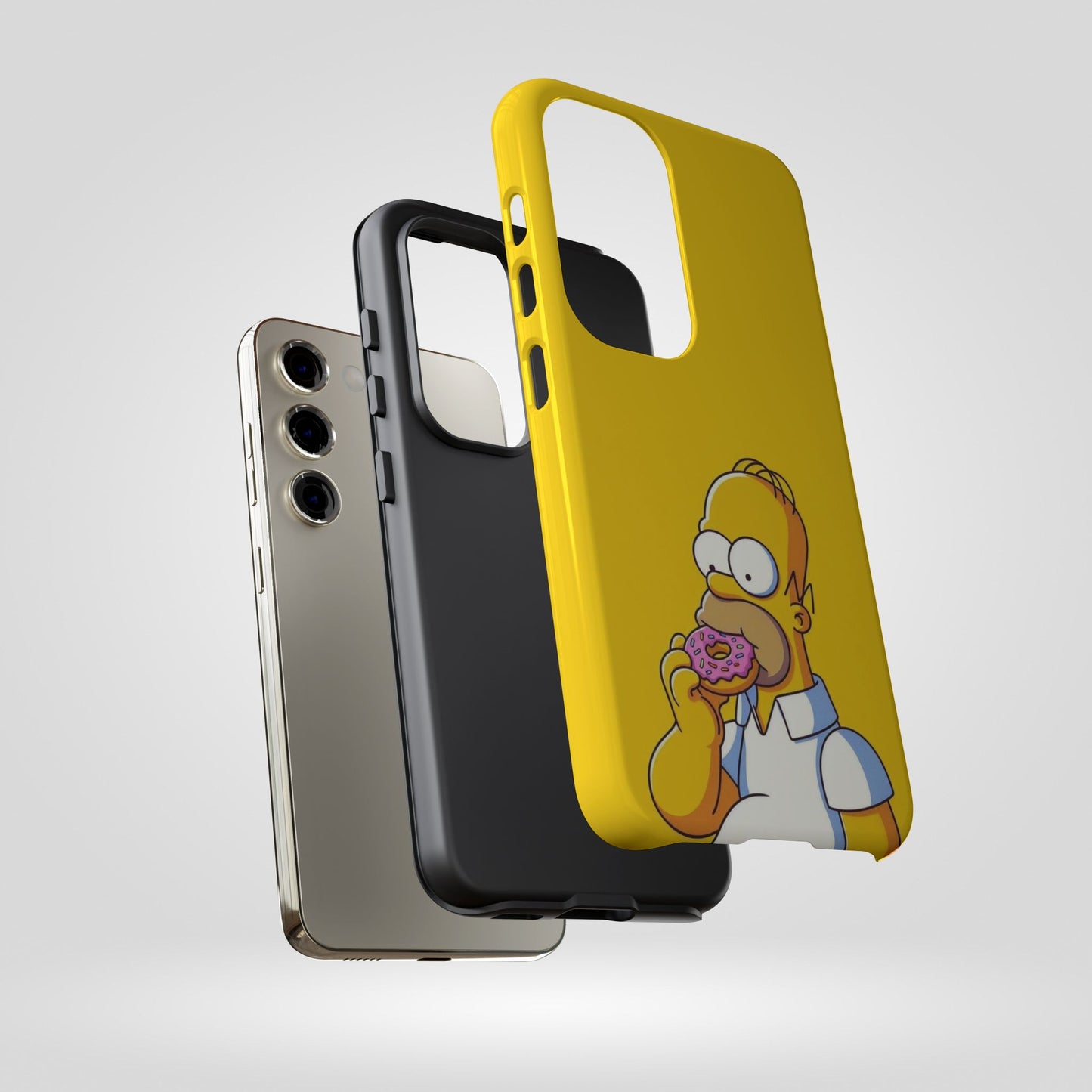 Homer Simpson Phone Case - iPhone, Samsung, Unique Protection for Fans, Cartoon Phone Cover, Gift for Simpsons Lovers, Durable Tough Case