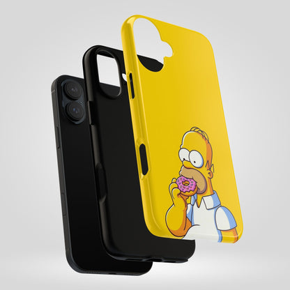 Homer Simpson Phone Case - iPhone, Samsung, Unique Protection for Fans, Cartoon Phone Cover, Gift for Simpsons Lovers, Durable Tough Case