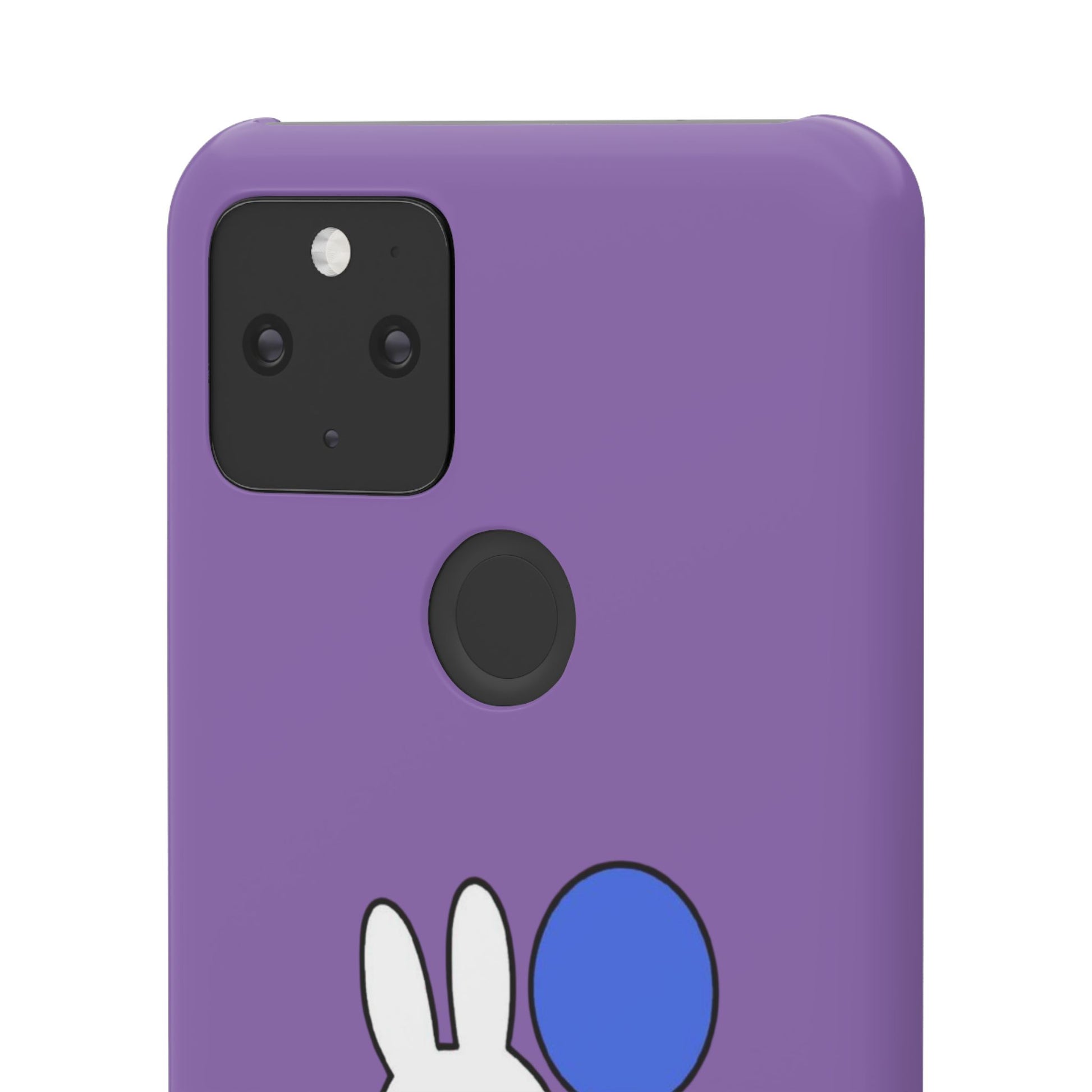 Miffy Phone Case, iPhone, Samsung Snap Case - Cartoon Fun Purple Phone Accessory for Kids and Adults - Roe Creation