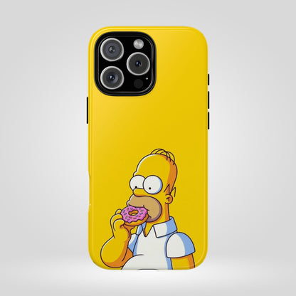 Homer Simpson Phone Case - iPhone, Samsung, Unique Protection for Fans, Cartoon Phone Cover, Gift for Simpsons Lovers, Durable Tough Case