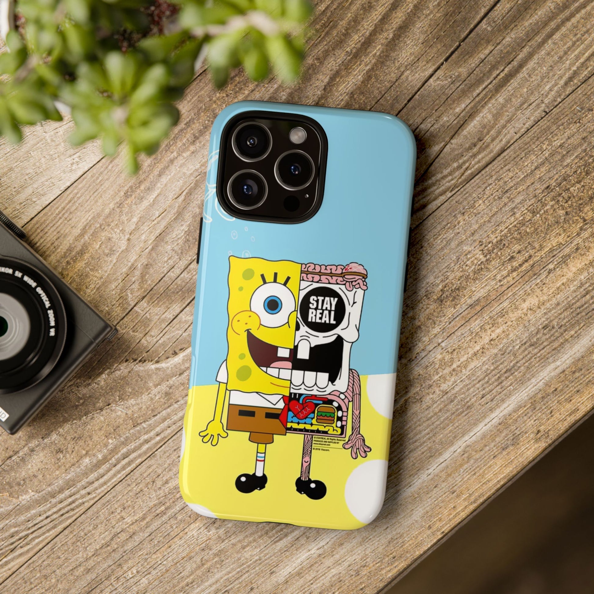 Stay Real Spongebob Tough iPhone Case for Lovers - Roe Creation