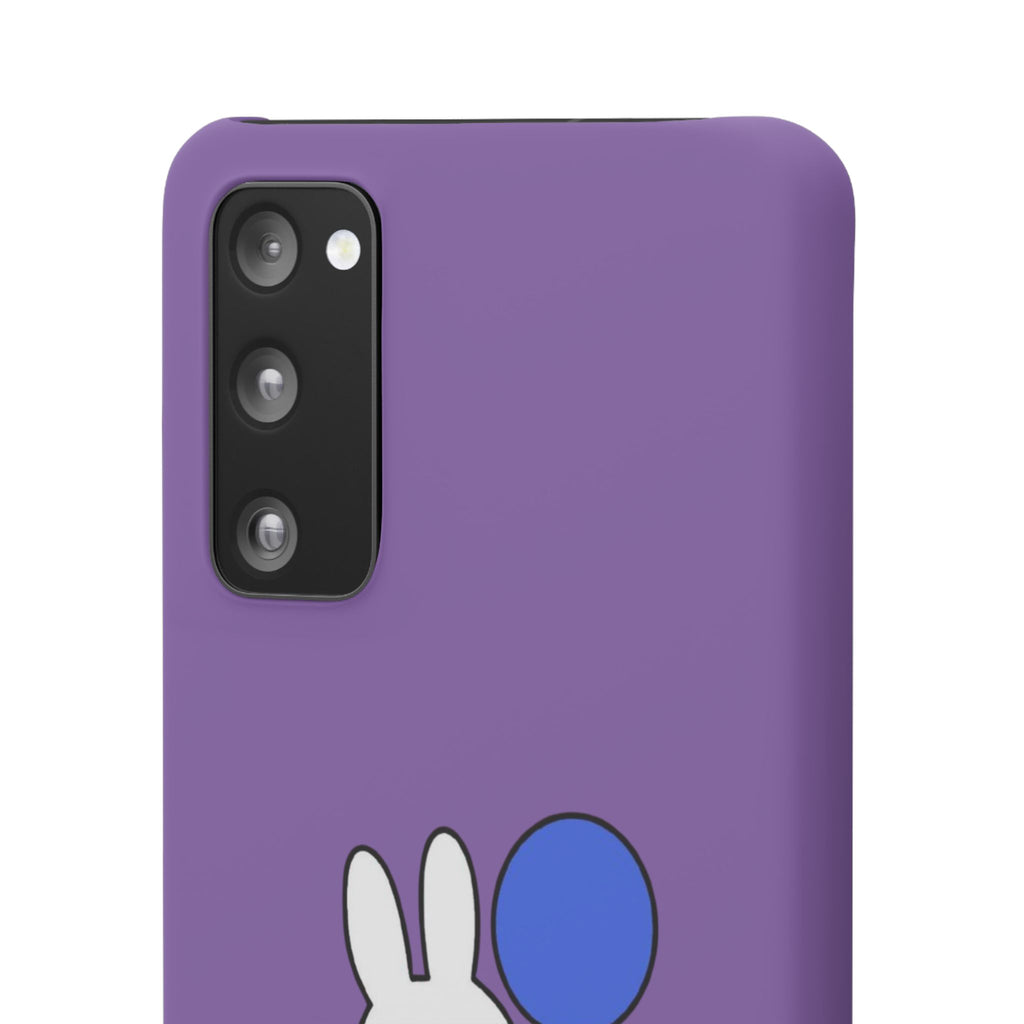 Miffy Phone Case, iPhone, Samsung Snap Case - Cartoon Fun Purple Phone Accessory for Kids and Adults - Roe Creation