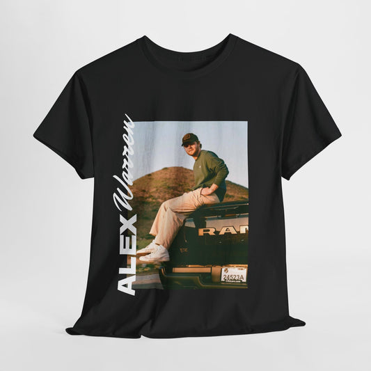 Alex Warren Unisex Heavy Cotton Tee - Stylish Retro Graphic T-Shirt for Men & Women