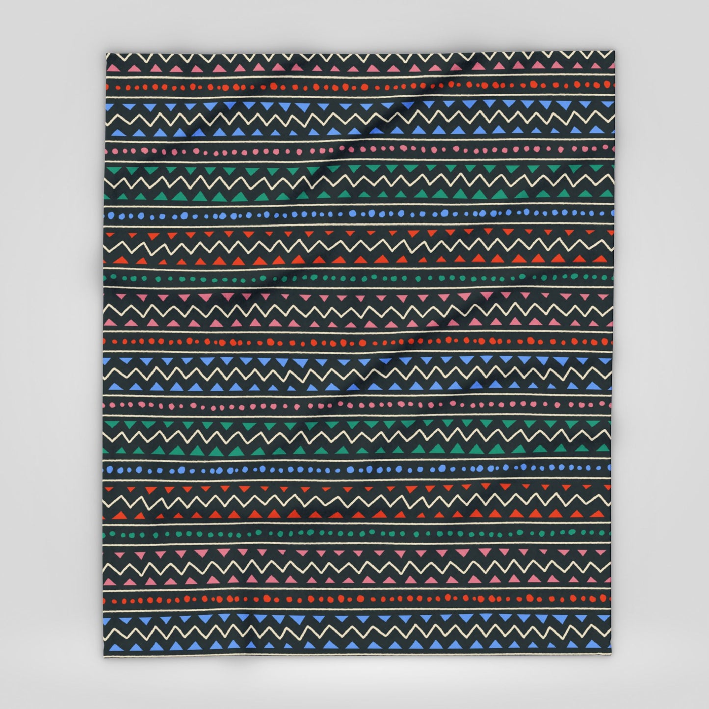 Colorful Boho Patterned Arctic Fleece Blanket for Cozy Living