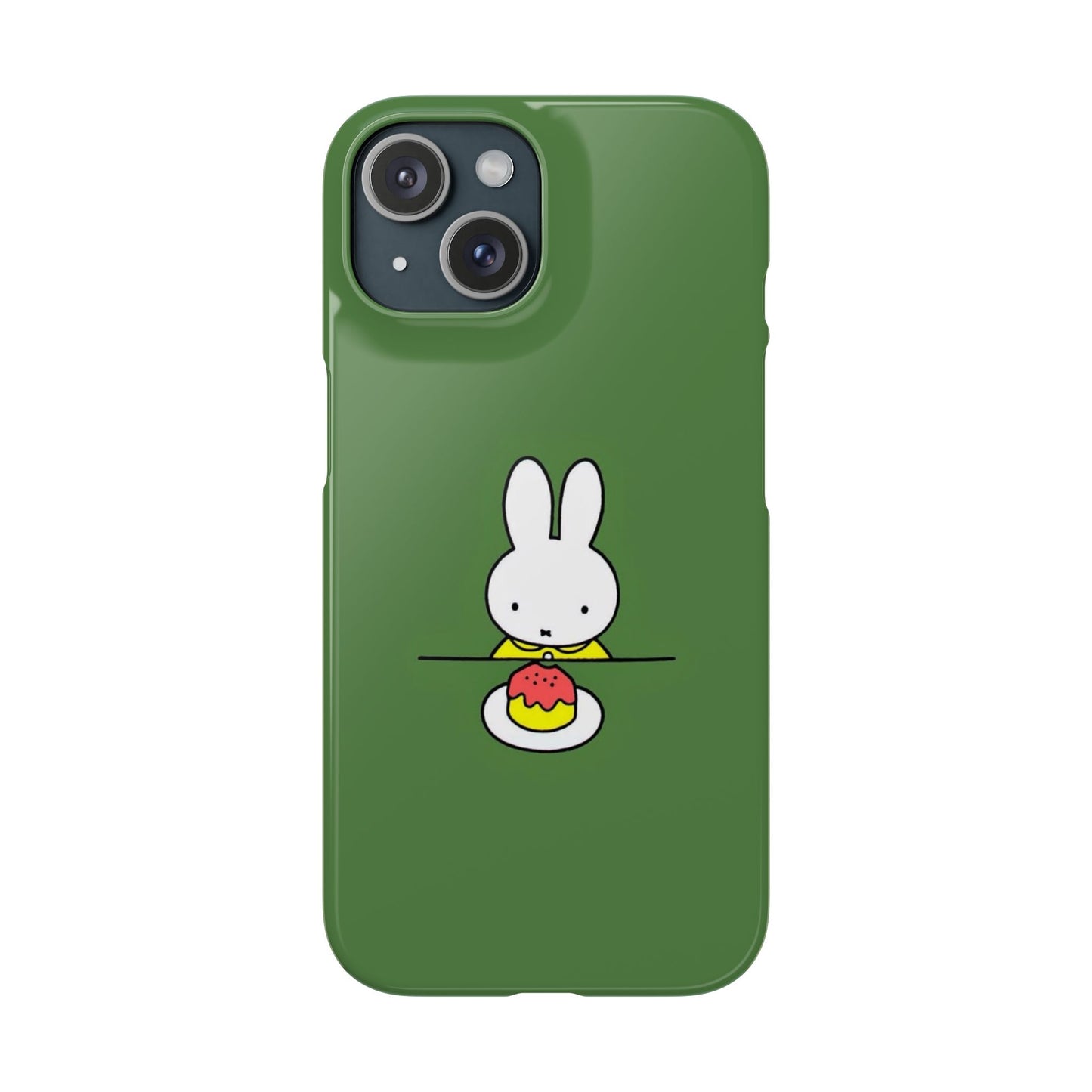 Miffy Phone Case, Snap Case, Green Miffy - iPhone, Samsung