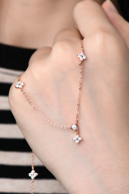 Moissanite 925 Sterling Silver Necklace - Roe Creation