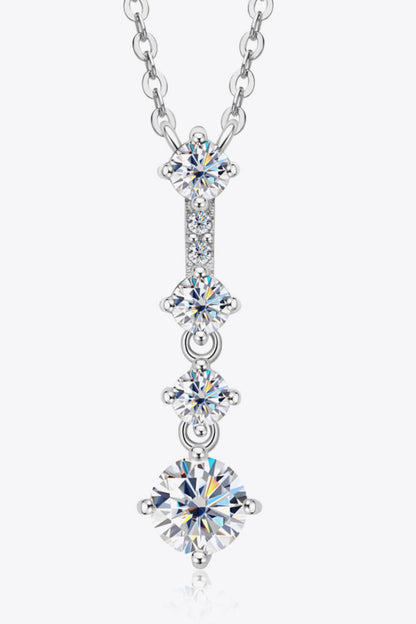Adored Keep You There Multi-Moissanite Pendant Necklace - Roe Creation