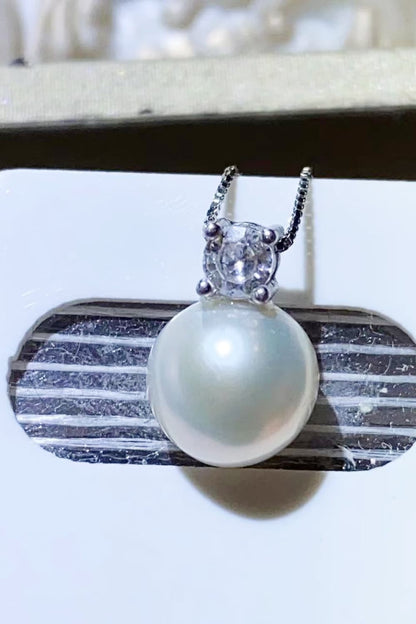 Freshwater Pearl 925 Sterling Silver Necklace - Roe Creation