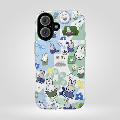 Cute Miffy Tough Phone Case - iPhone, Samsung Stylish Design for Bunny Lovers