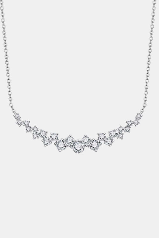 1.64 Carat Moissanite 925 Sterling Silver Necklace - Roe Creation