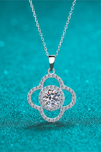 1 Carat Moissanite 925 Sterling Silver Necklace - Roe Creation