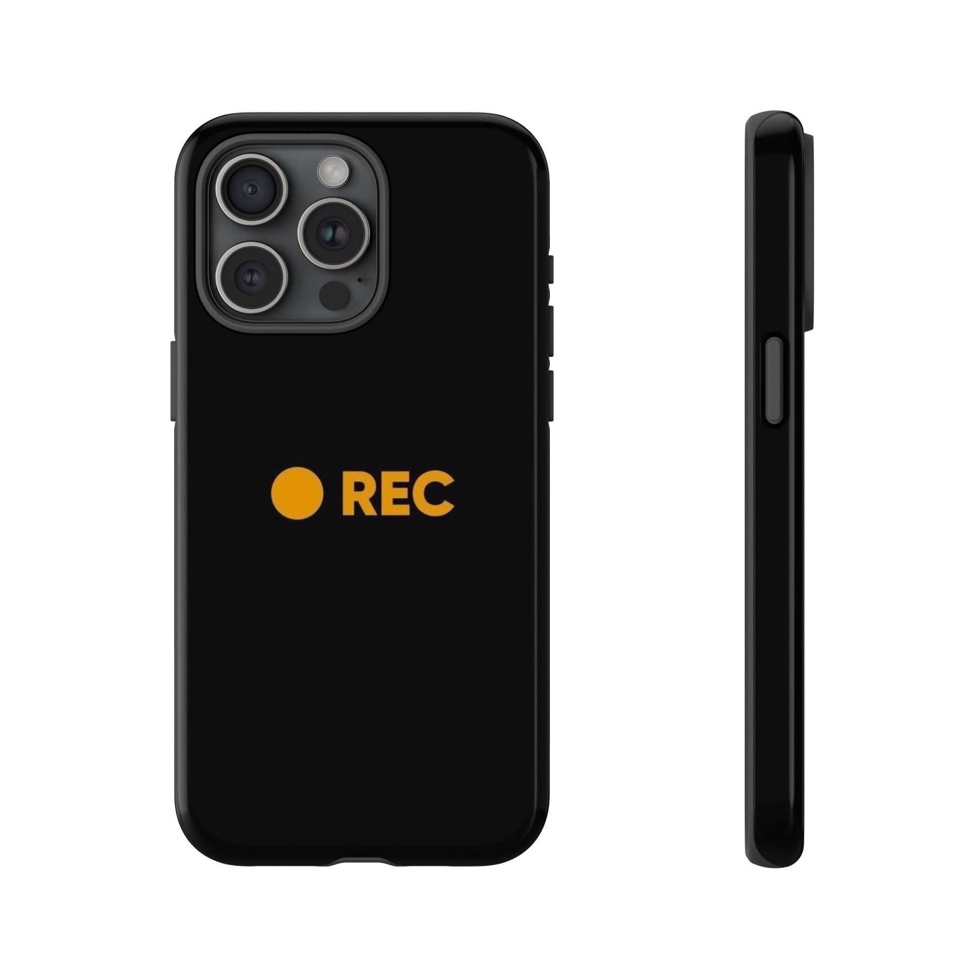 P*rn Hub Symbol Tough Cases - 'REC' Phone Case - Durable Black Design for Filmmakers and Creatives - Roe Creation