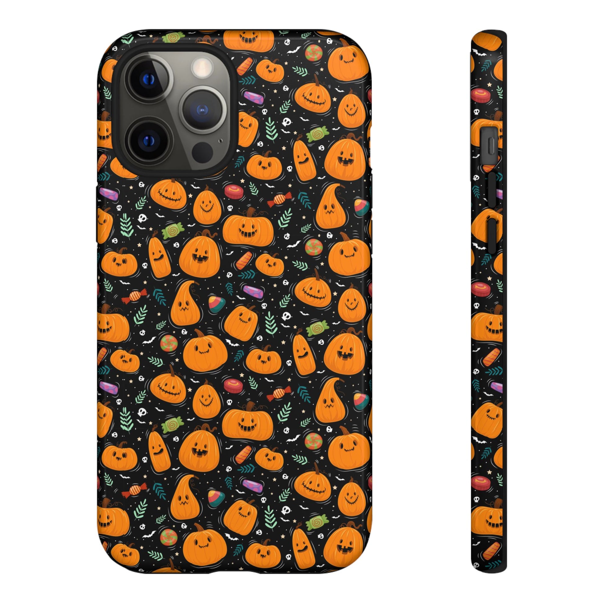 Halloween Phone Case for Gift, Pumpkin Pattern, iPhone & Samsung