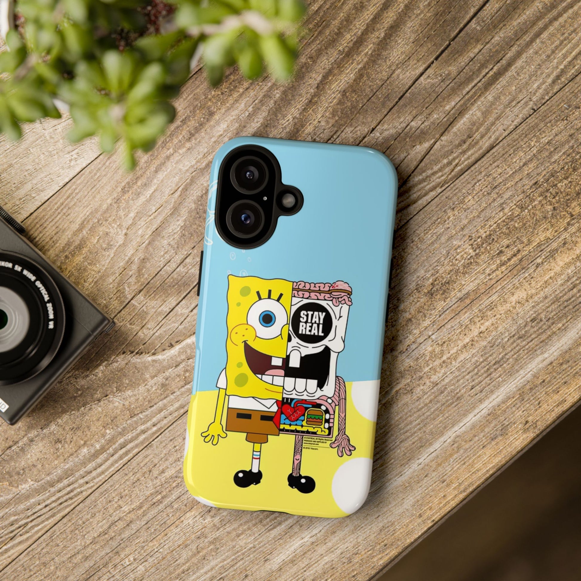 Stay Real Spongebob Tough iPhone Case for Lovers - Roe Creation