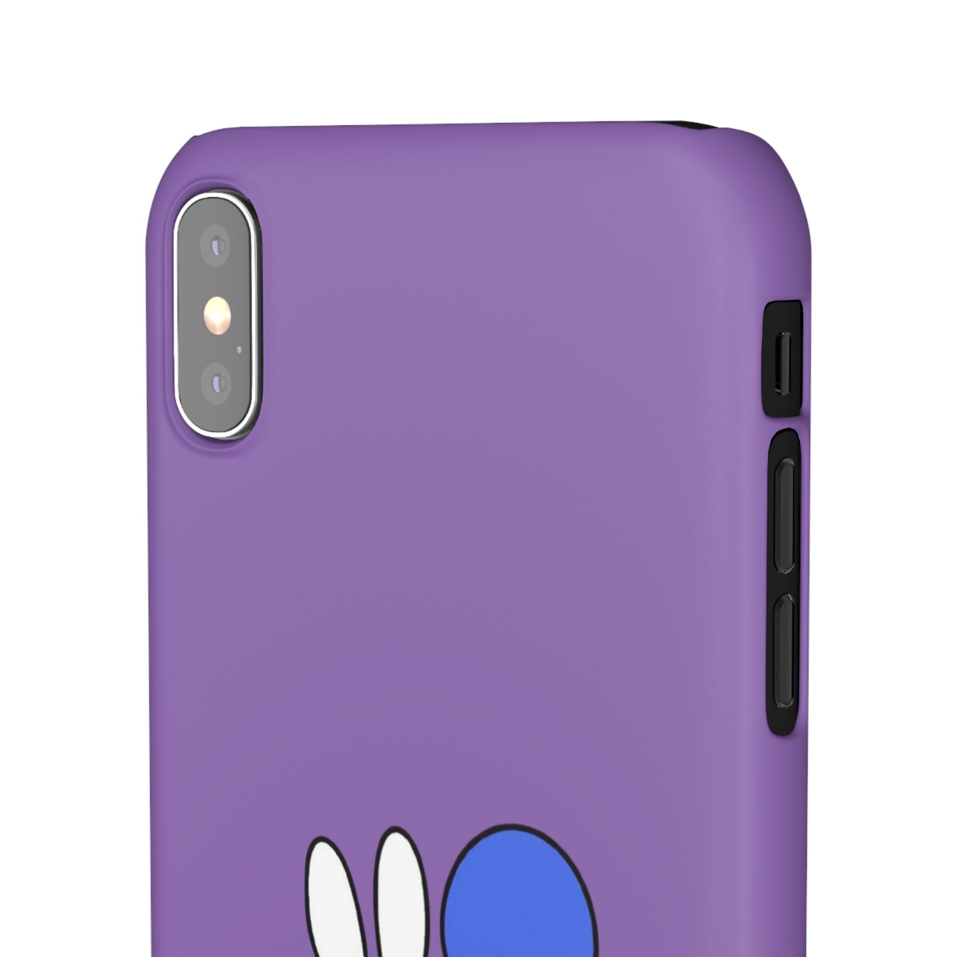 Miffy Phone Case, iPhone, Samsung Snap Case - Cartoon Fun Purple Phone Accessory for Kids and Adults - Roe Creation