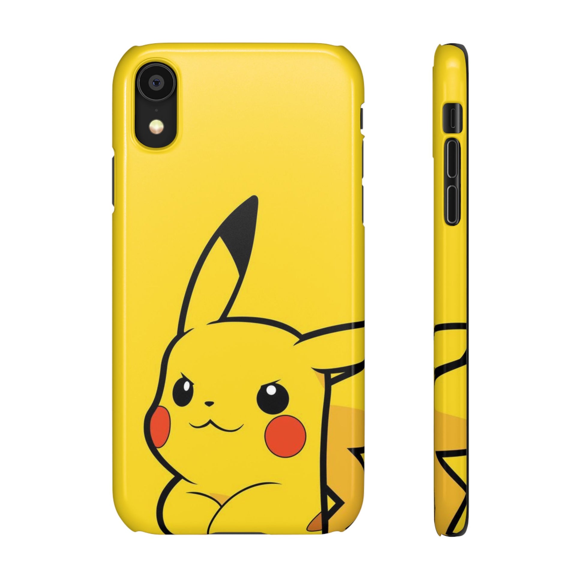 Pikachu Phone Case, Pokemon Phone Case, Snap Cases, Cartoon, Yellow, iPhone, Samsung - Roe Creation