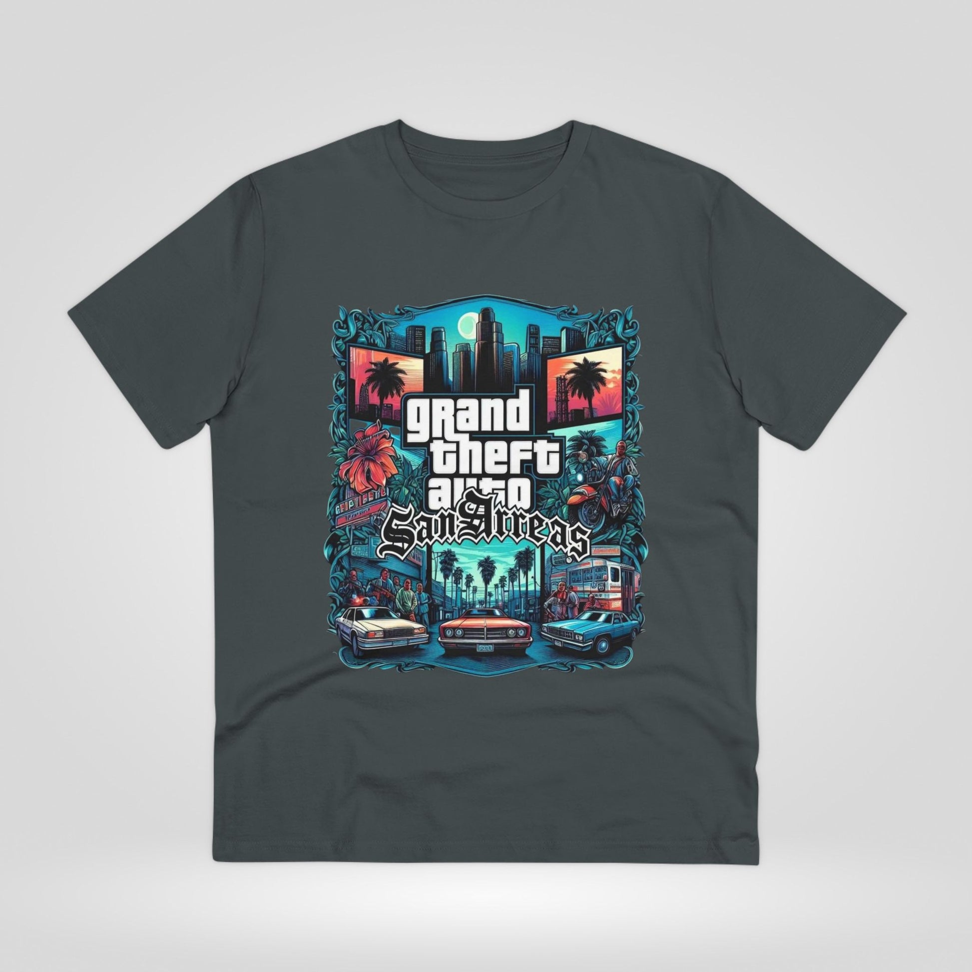 Retro GTA-Inspired Unisex T-Shirt, Gamer Gift, Casual Wear, Streetwear, Urban Style, Cool Graphic Tee - Roe Creation