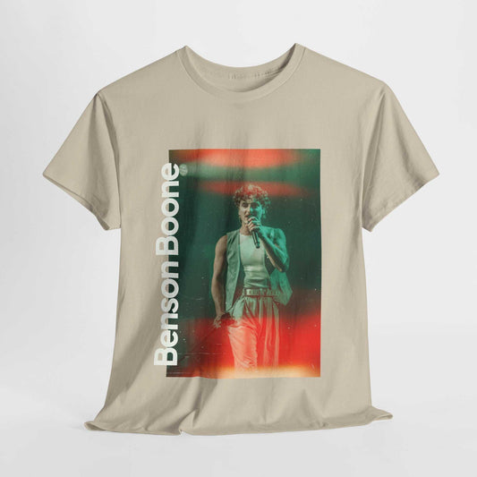 Benson Boone Unisex Heavy Cotton Tee - Retro Music Vibe Graphic T-Shirt