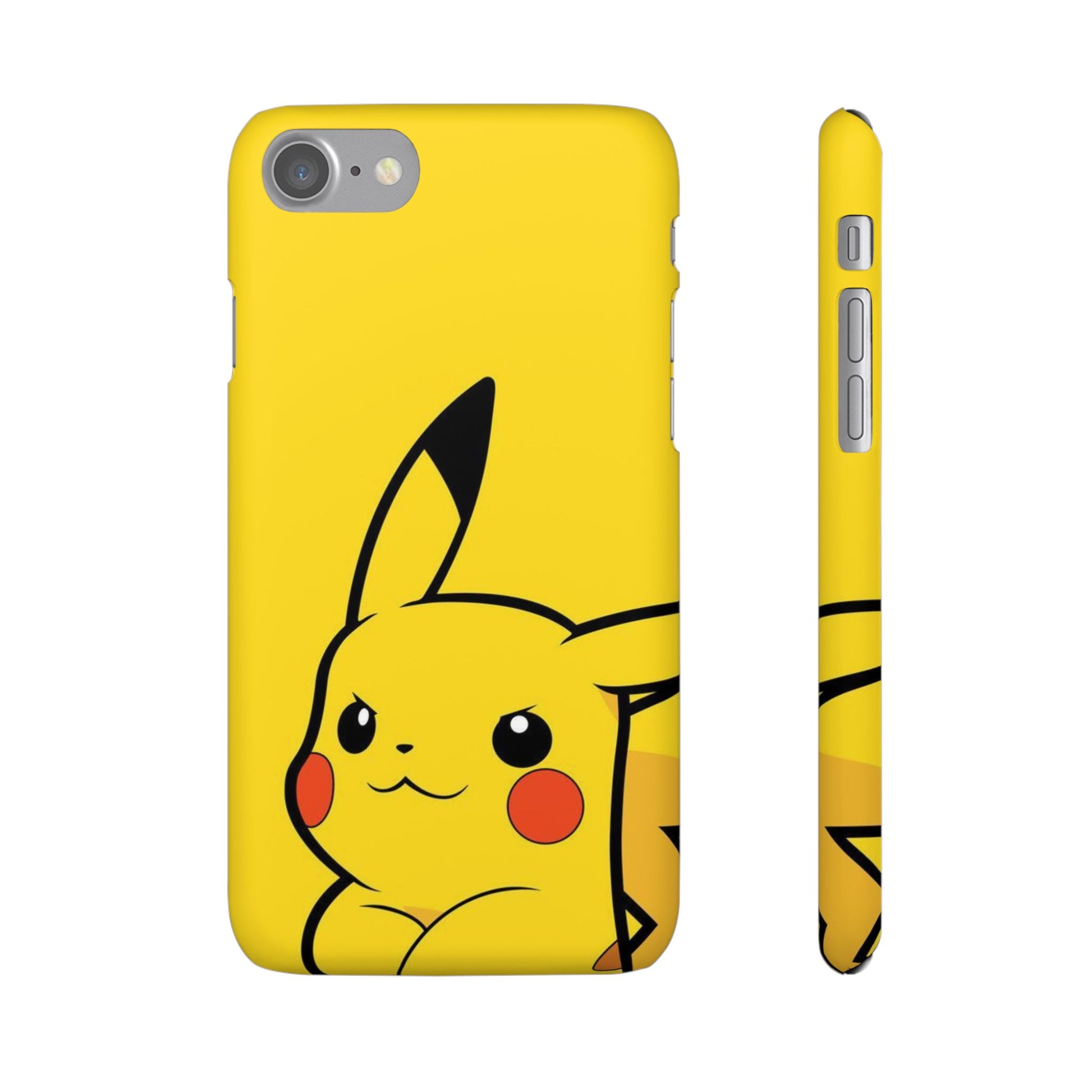 Pikachu Phone Case, Pokemon Phone Case, Snap Cases, Cartoon, Yellow, iPhone, Samsung - Roe Creation