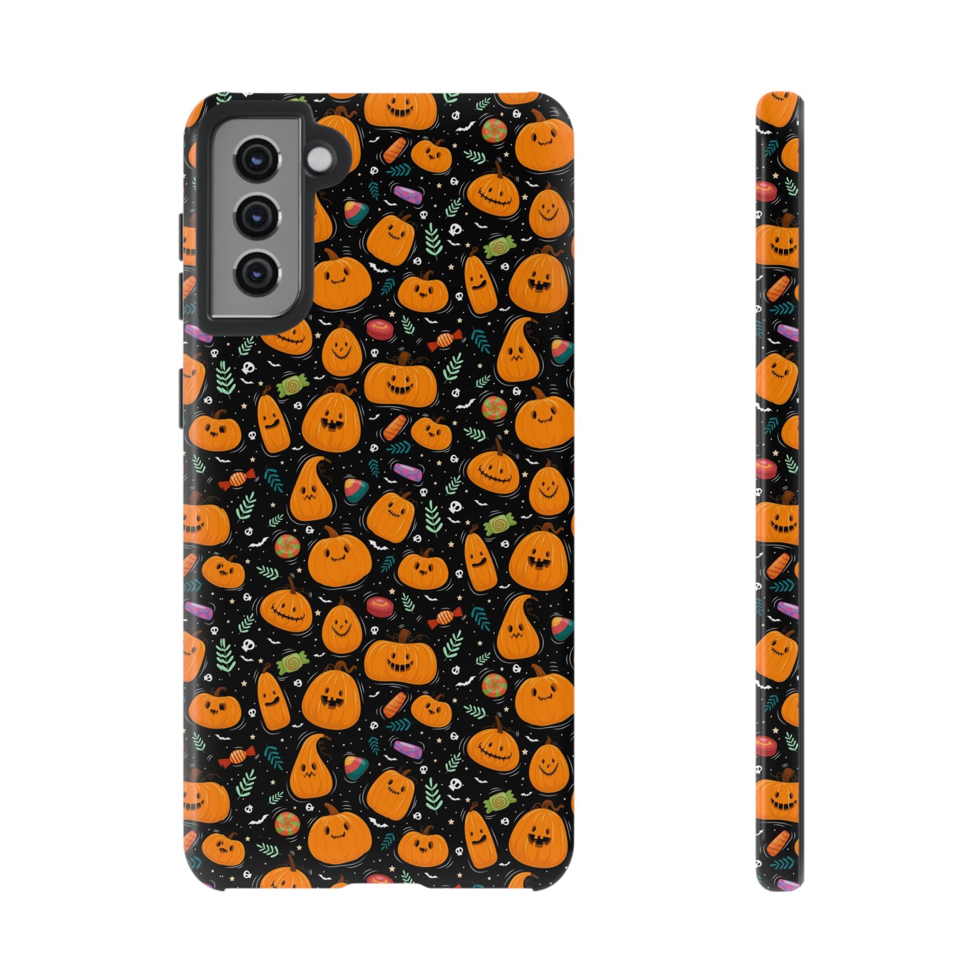 Halloween Phone Case for Gift, Pumpkin Pattern, iPhone & Samsung