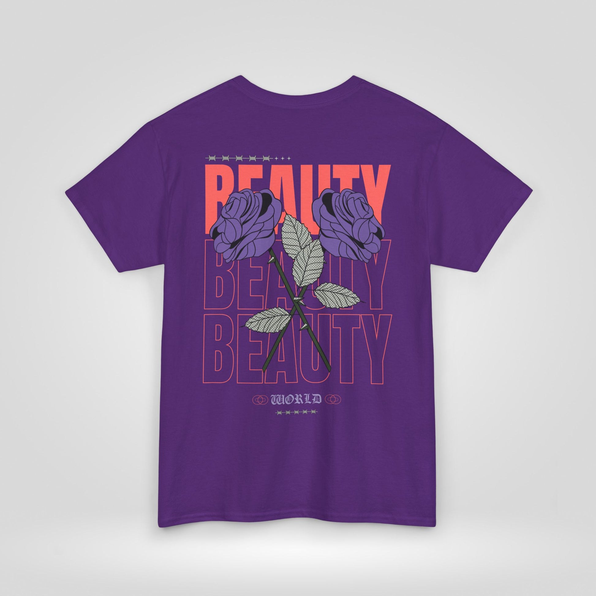 Beautiful Blooms Unisex Heavy Cotton Tee - Flower Graphics, Stylish Shirt, Gift for Her, Trendy Casual Wear, Art Lover Apparel - Roe Creation