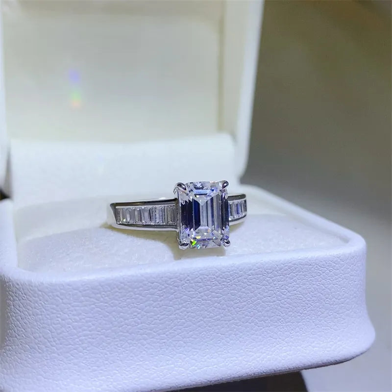 3 Carat Moissanite 925 Sterling Silver Ring - Roe Creation