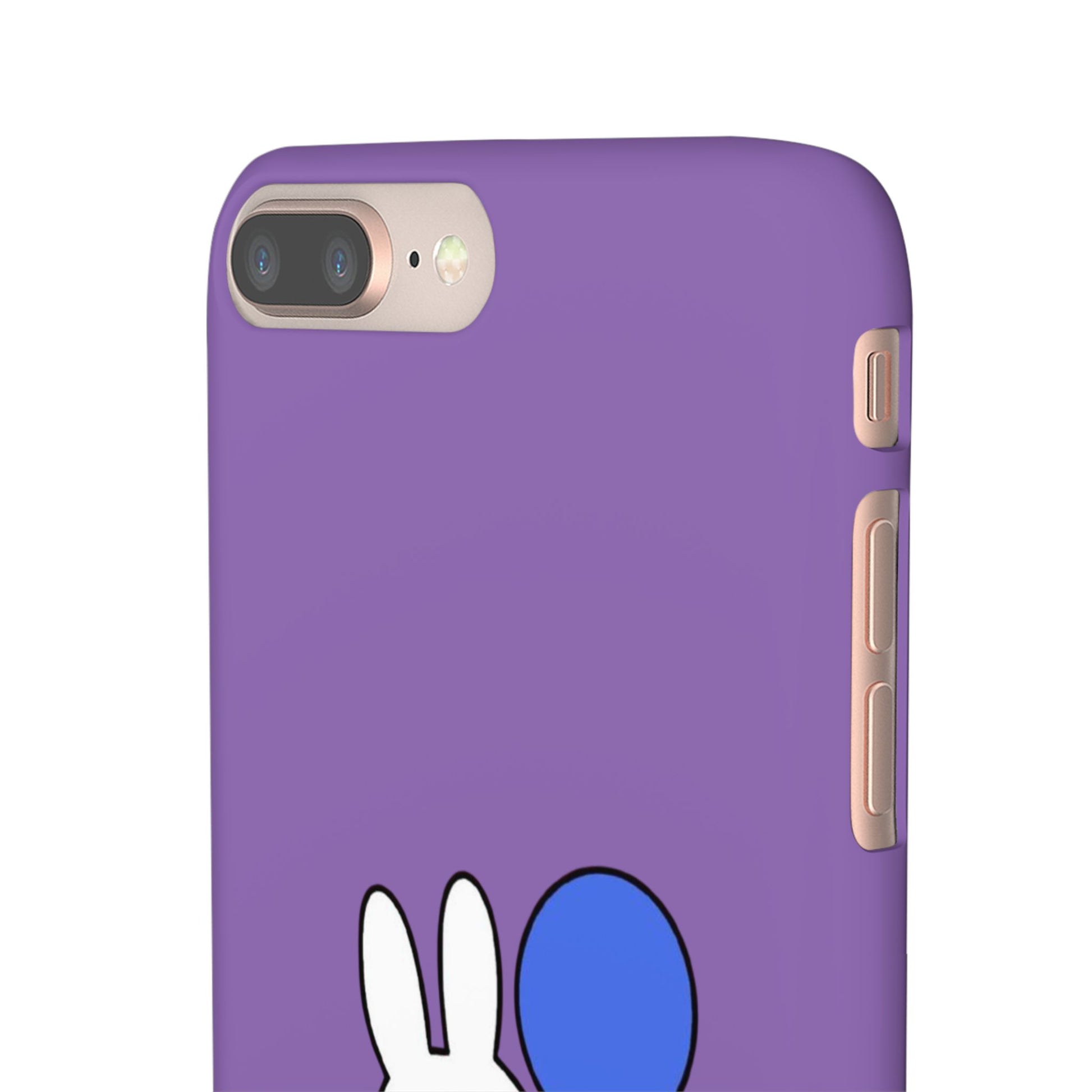 Miffy Phone Case, iPhone, Samsung Snap Case - Cartoon Fun Purple Phone Accessory for Kids and Adults - Roe Creation