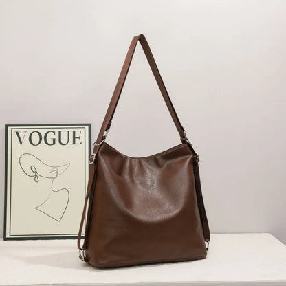 Leather Adjustable Strap Shoulder Bag - Roe Creation
